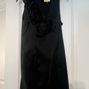 Elegant Black Dress with Ruffle Detail